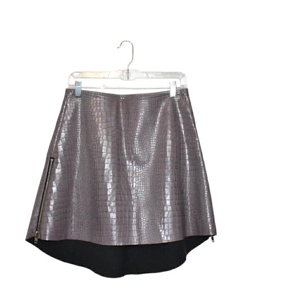 Six Crisp Days Croc Skin High Low Skirt Size M - Picture 1 of 11